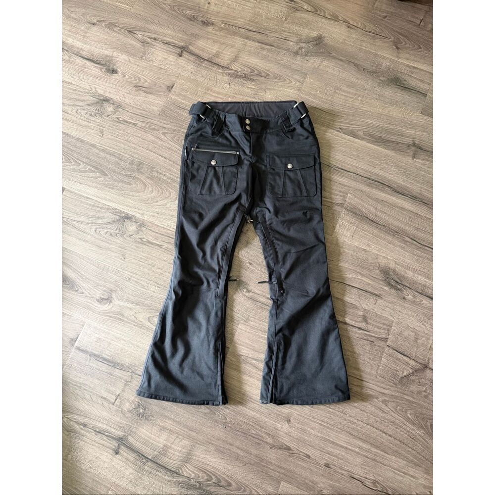HOLDEN Women Skinny Fit Flare Ski Snowboarding Pants Flint Color Size M